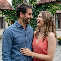 Michael and Agnieszka - a real couple who met on Beautiful Brides