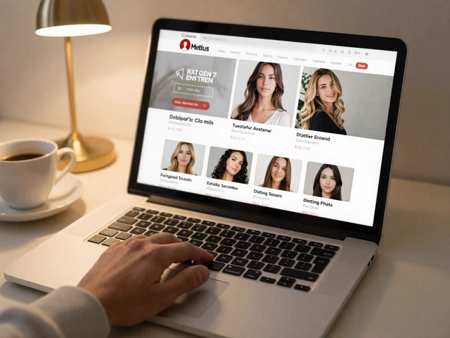Laptop screen displaying Slavic dating profiles illustrating why profile quality matters on international dating platforms