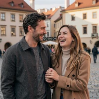 Michael and Agnieszka - a real couple who met on Beautiful Brides