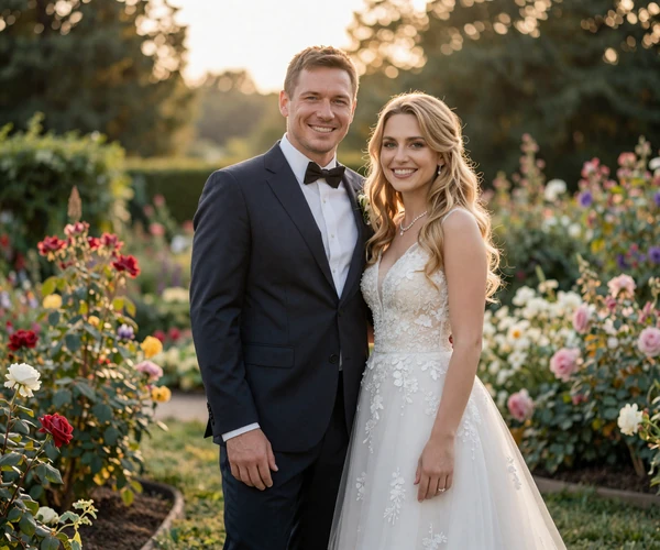 James and Olena on their wedding day - a real Beautiful Brides success story couple from Kyiv to Kansas City